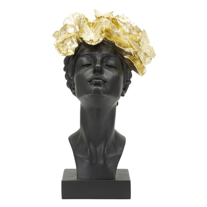 Scultura MF369, Nero, Poliresina, 21x20x36,5 cm, Seven Design