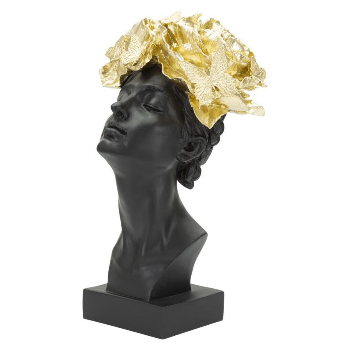 Scultura MF369, Nero, Poliresina, 21x20x36,5 cm, Seven Design