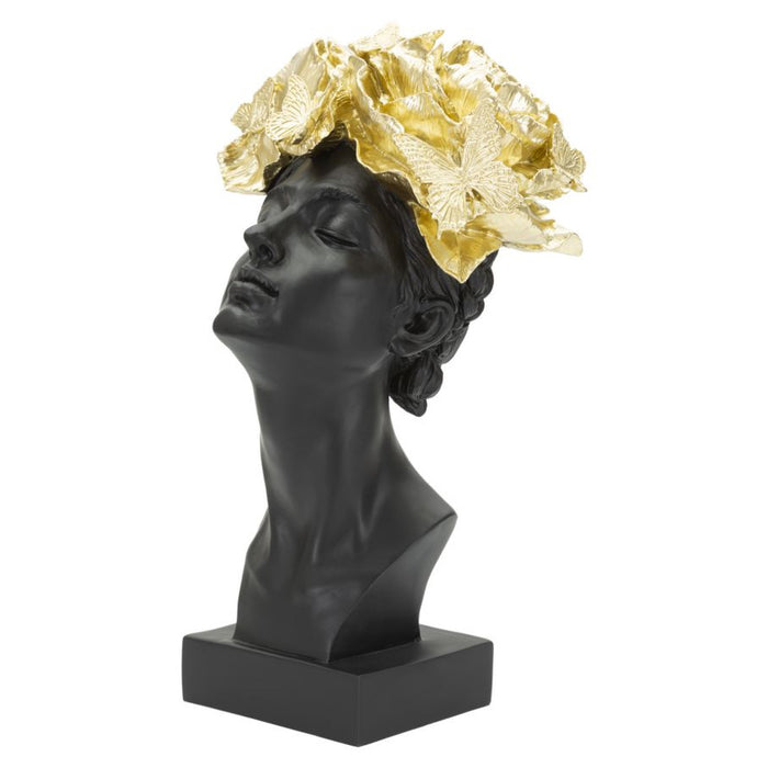 Scultura MF369, Nero, Poliresina, 21x20x36,5 cm, Seven Design