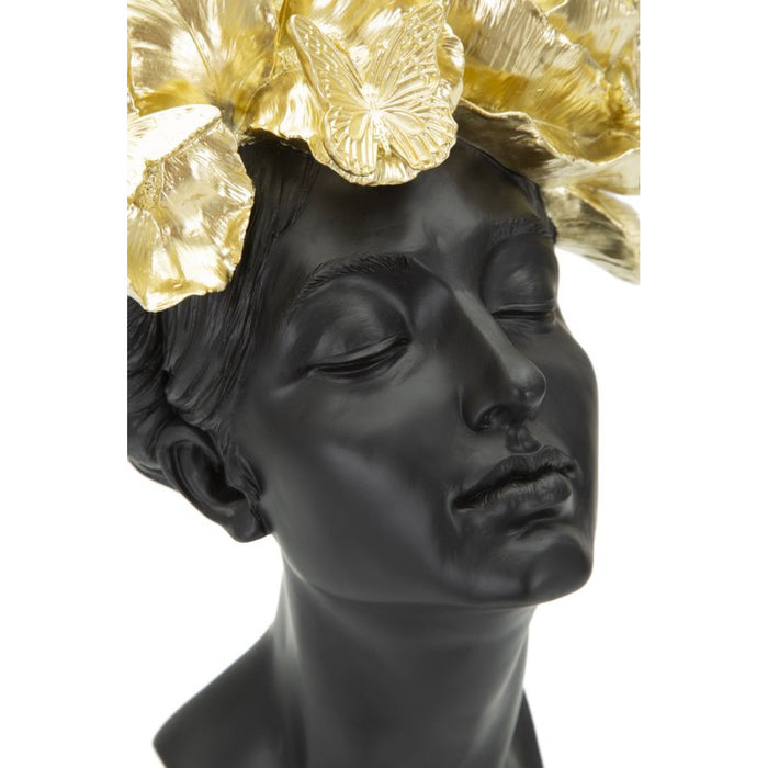 Scultura MF369, Nero, Poliresina, 21x20x36,5 cm, Seven Design