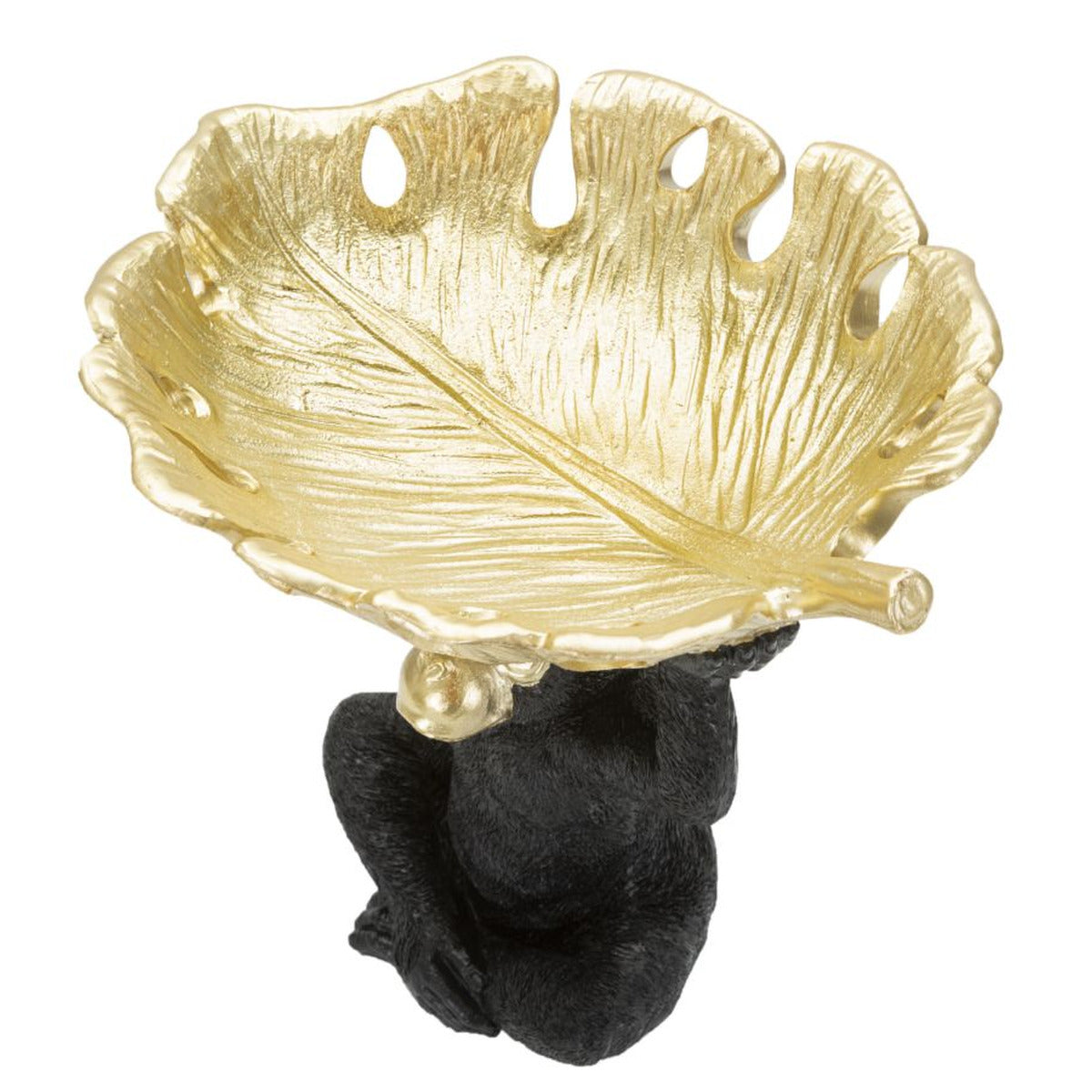Vassoio Scimmia 9, Nero, Poliresina, 25,2x21x24 cm, Seven Design