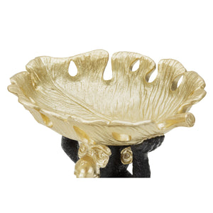 Vassoio Scimmia 9, Nero, Poliresina, 25,2x21x24 cm, Seven Design