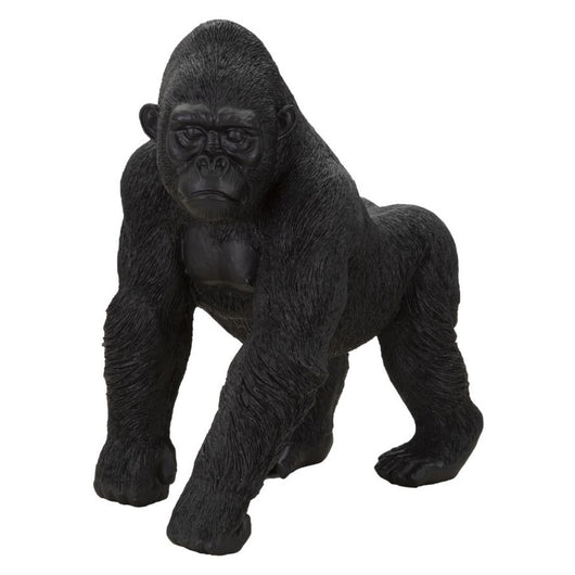 Scultura Gorilla 2, Nero, Poliresina, 35x21,5x37,5 cm, Seven Design
