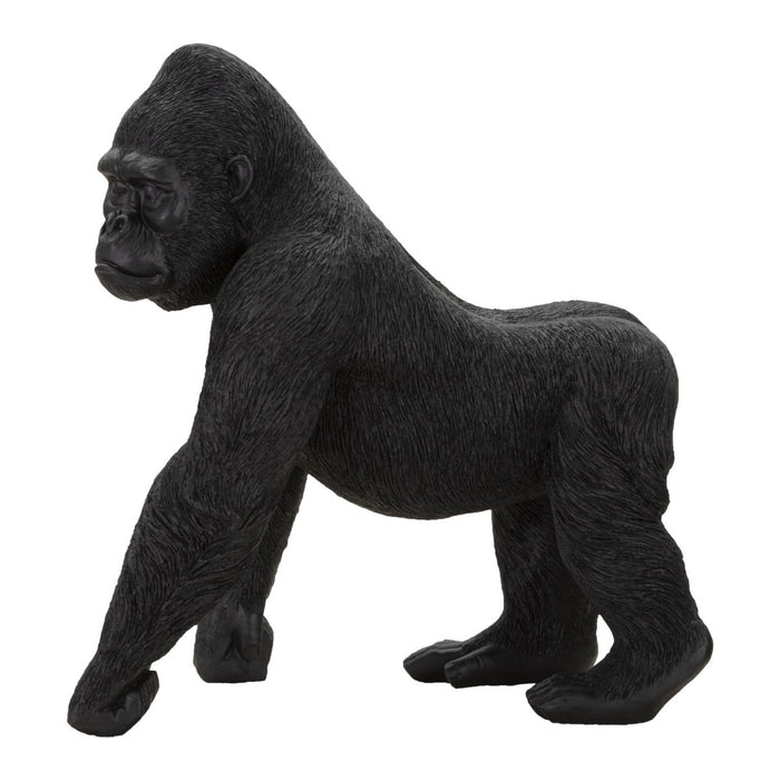 Scultura Gorilla 2, Nero, Poliresina, 35x21,5x37,5 cm, Seven Design