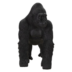 Scultura Gorilla 2, Nero, Poliresina, 35x21,5x37,5 cm, Seven Design