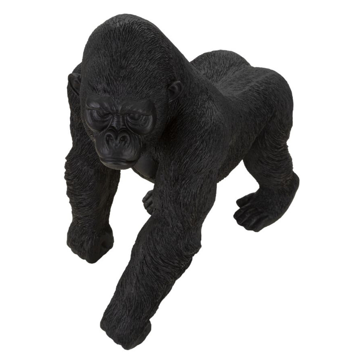 Scultura Gorilla 2, Nero, Poliresina, 35x21,5x37,5 cm, Seven Design