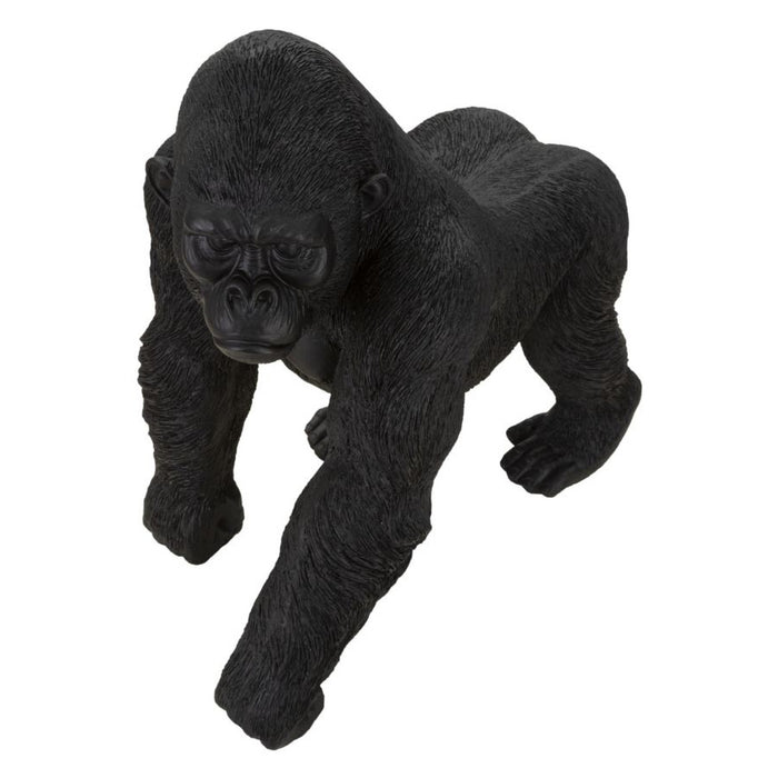 Scultura Gorilla 2, Nero, Poliresina, 35x21,5x37,5 cm, Seven Design
