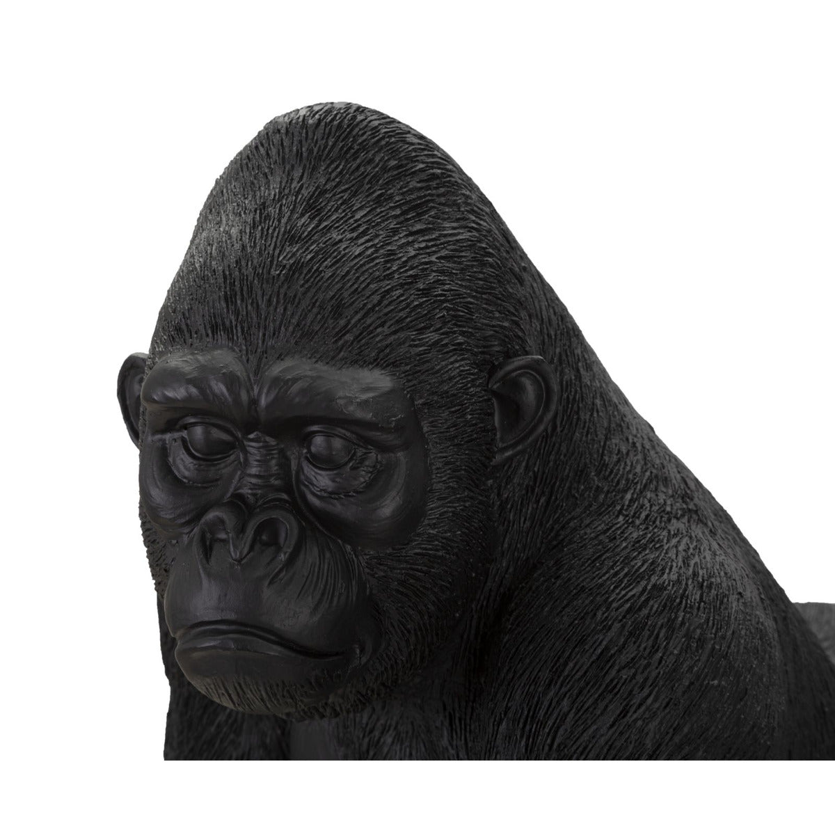 Scultura Gorilla 2, Nero, Poliresina, 35x21,5x37,5 cm, Seven Design
