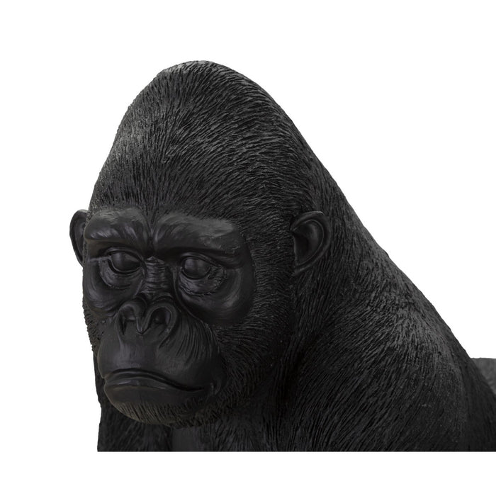 Scultura Gorilla 2, Nero, Poliresina, 35x21,5x37,5 cm, Seven Design