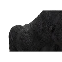 Scultura Gorilla 2, Nero, Poliresina, 35x21,5x37,5 cm, Seven Design