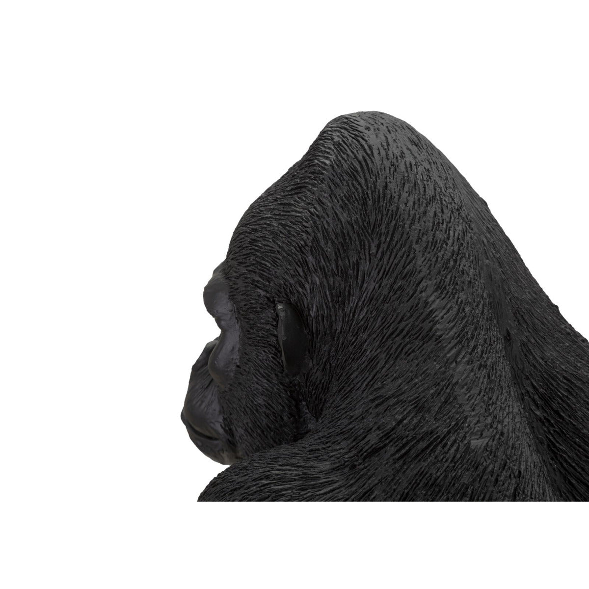 Scultura Gorilla 2, Nero, Poliresina, 35x21,5x37,5 cm, Seven Design