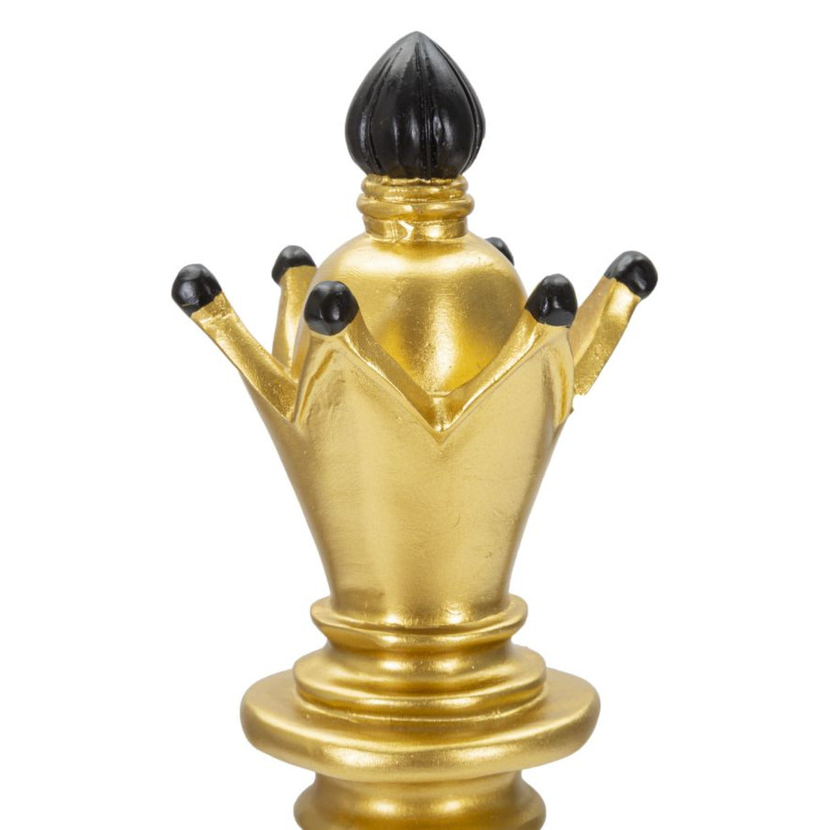 Scultura Scacchi 10, Oro, Poliresina, 12,5x12,5x38,5 cm, Seven Design