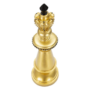 Scultura Scacchi 11, Oro, Poliresina, 11x11x32,5 cm, Seven Design