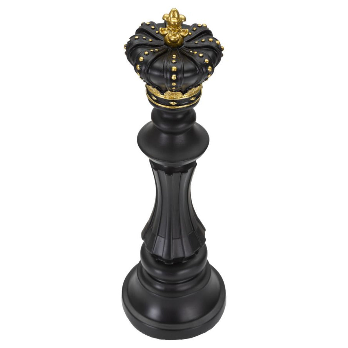 Scultura Scacchi 7, Nero, Poliresina, 13x13x40,5 cm, Seven Design