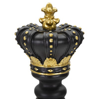 Scultura Scacchi 7, Nero, Poliresina, 13x13x40,5 cm, Seven Design