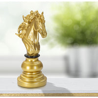 Scultura Scacchi 13, Oro, Poliresina, 14x11x27 cm, Seven Design