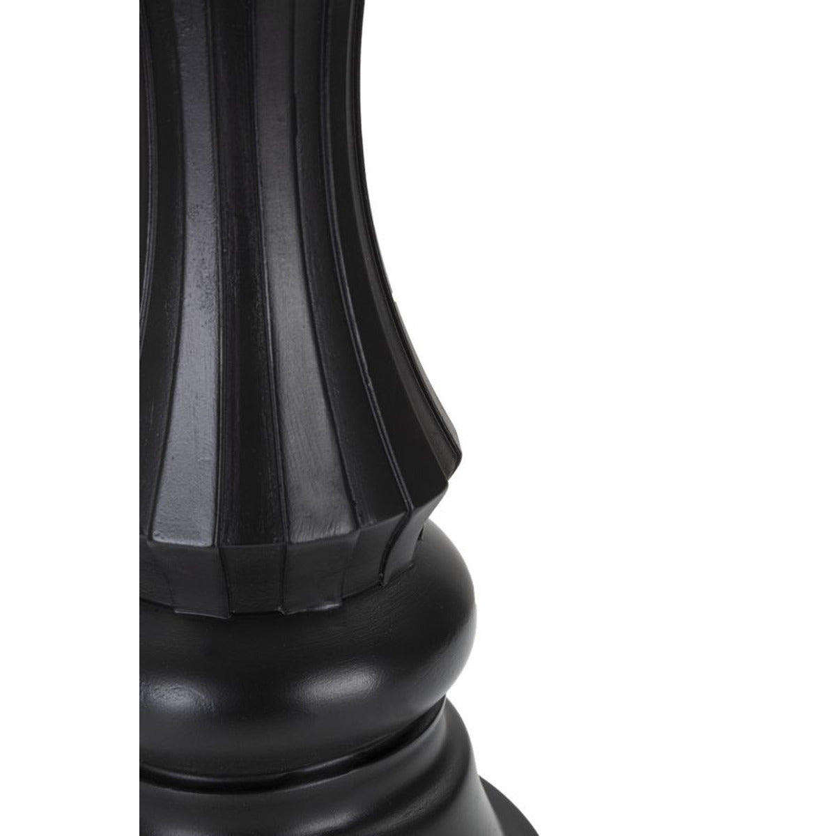 Scultura Scacchi 4, Nero, Poliresina, 14x14x50 cm, Seven Design