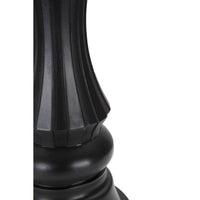 Scultura Scacchi 4, Nero, Poliresina, 14x14x50 cm, Seven Design