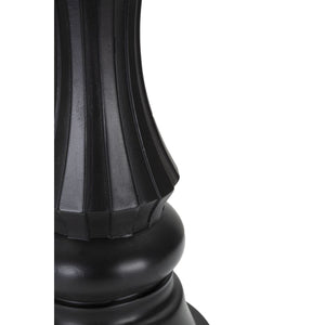 Scultura Scacchi 4, Nero, Poliresina, 14x14x50 cm, Seven Design