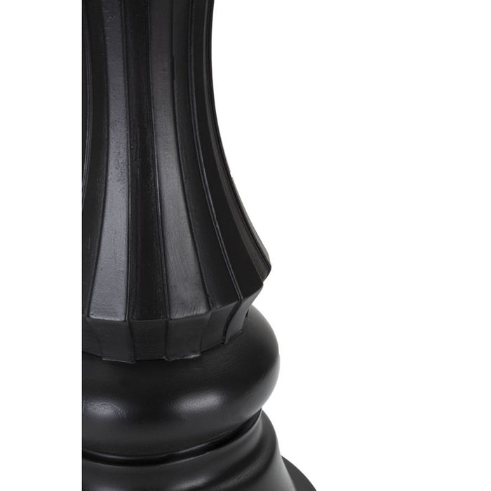 Scultura Scacchi 4, Nero, Poliresina, 14x14x50 cm, Seven Design