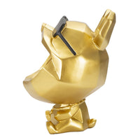 Vassoio MF694, Oro, Poliresina, 17x17x23,5 cm, Seven Design