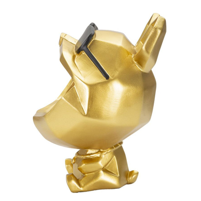 Vassoio MF694, Oro, Poliresina, 17x17x23,5 cm, Seven Design