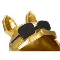 Vassoio MF694, Oro, Poliresina, 17x17x23,5 cm, Seven Design