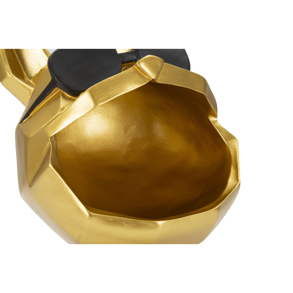 Vassoio MF694, Oro, Poliresina, 17x17x23,5 cm, Seven Design