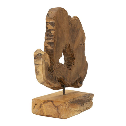 Scultura Radice 3, Marrone, Legno, 31x13x35 cm, Seven Design