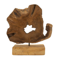 Scultura Radice 3, Marrone, Legno, 31x13x35 cm, Seven Design