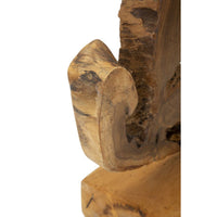 Scultura Radice 3, Marrone, Legno, 31x13x35 cm, Seven Design
