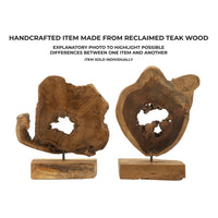 Scultura Radice 3, Marrone, Legno, 31x13x35 cm, Seven Design