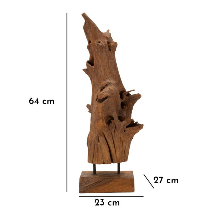 Scultura Radice 2, Marrone, Legno, 23x27x64 cm, Seven Design