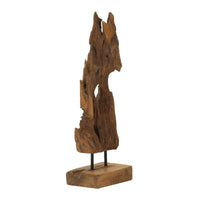 Scultura Radice 1, Marrone, Legno, 18x13x55 cm, Seven Design