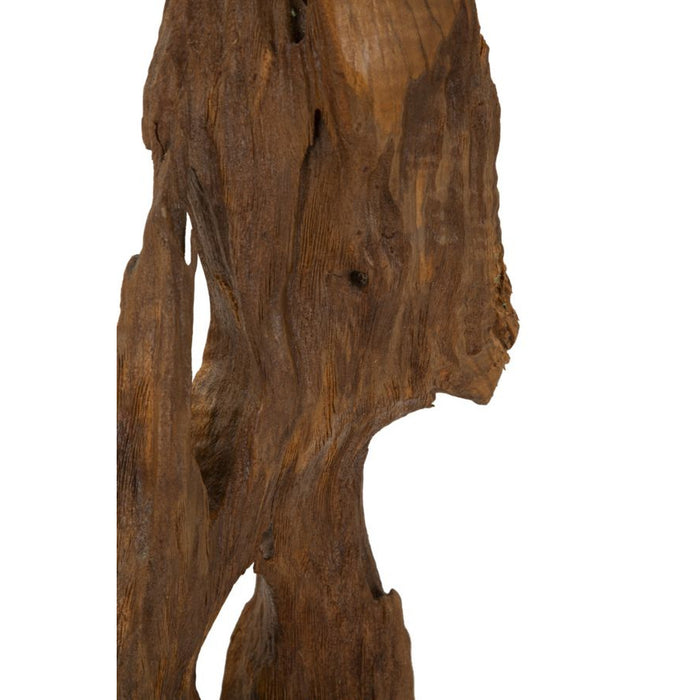 Scultura Radice 1, Marrone, Legno, 18x13x55 cm, Seven Design