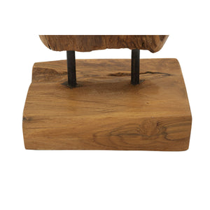 Scultura Radice 1, Marrone, Legno, 18x13x55 cm, Seven Design