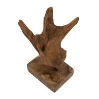 Scultura Radice 4, Marrone, Legno, 20x11x34 cm, Seven Design