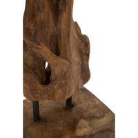 Scultura Radice 4, Marrone, Legno, 20x11x34 cm, Seven Design
