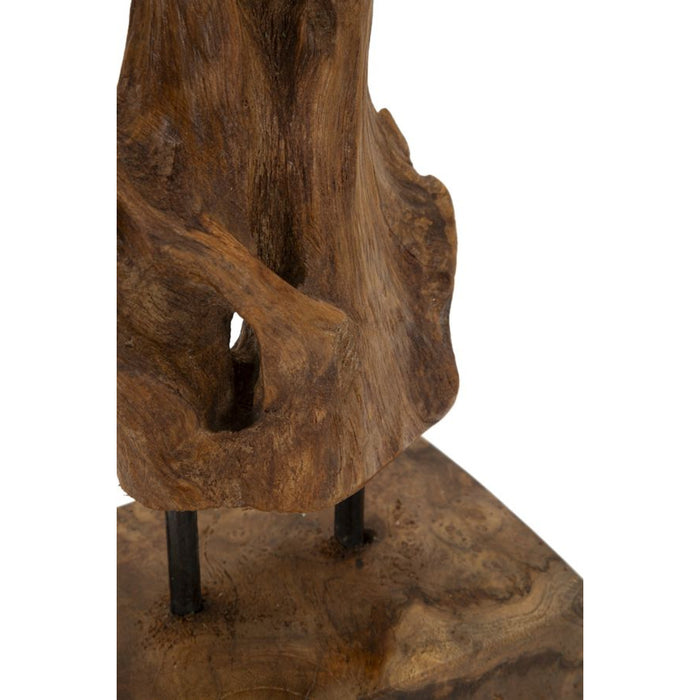 Scultura Radice 4, Marrone, Legno, 20x11x34 cm, Seven Design