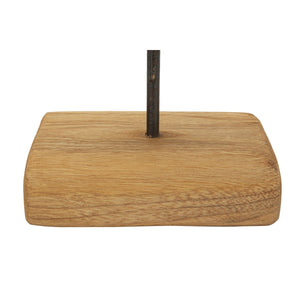 Scultura Cerchi 37, Marrone, Legno, 28x10x38 cm, Seven Design