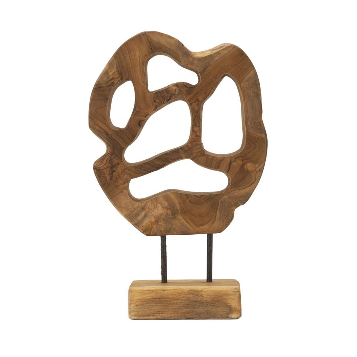 Scultura Radice 5, Marrone, Legno, 25x10x38 cm, Seven Design