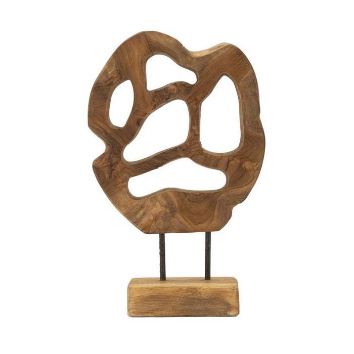 Scultura Radice 5, Marrone, Legno, 25x10x38 cm, Seven Design