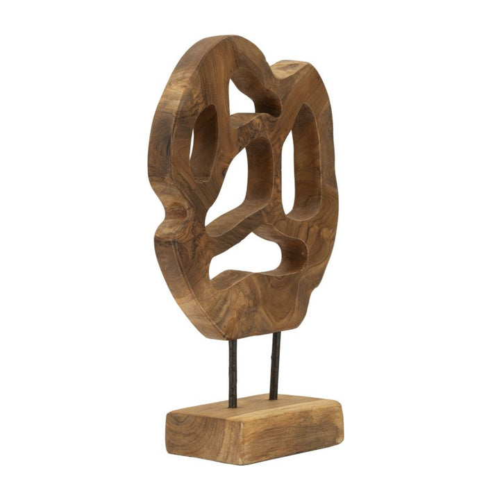 Scultura Radice 5, Marrone, Legno, 25x10x38 cm, Seven Design