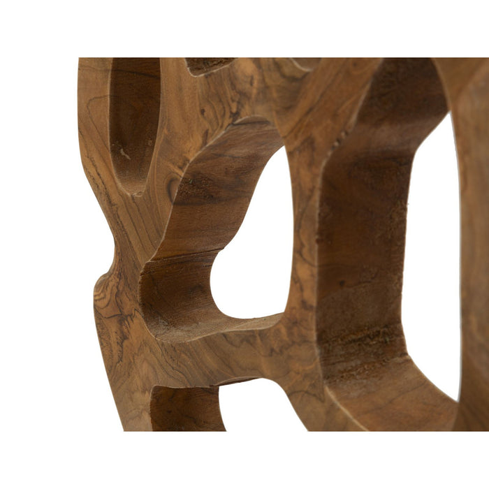 Scultura Radice 5, Marrone, Legno, 25x10x38 cm, Seven Design