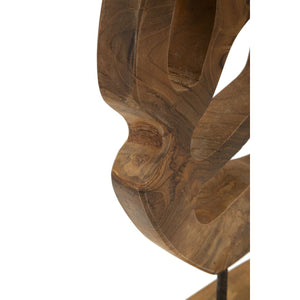 Scultura Radice 5, Marrone, Legno, 25x10x38 cm, Seven Design