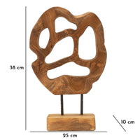 Scultura Radice 5, Marrone, Legno, 25x10x38 cm, Seven Design