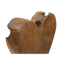 Scultura Cuore 9, Marrone, Legno, 15x10x35 cm, Seven Design