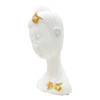 Scultura MF373, Bianco, Poliresina, 21,5x16x35 cm, Seven Design