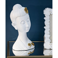 Scultura MF373, Bianco, Poliresina, 21,5x16x35 cm, Seven Design