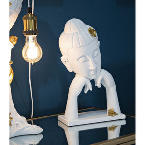 Scultura MF372, Bianco, Poliresina, 21,5x13x36 cm, Seven Design